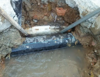 岭东测漏水之水管漏水